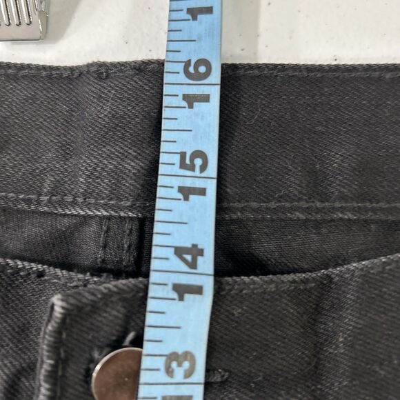 MNML Jeans Men 40 Black Skeleton Bones Embroidered Streetwear Gothic Y2K - Picture 7 of 8